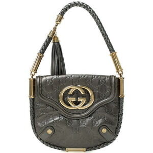 Gucci Guccissima Leather Britt Flap Bag Black